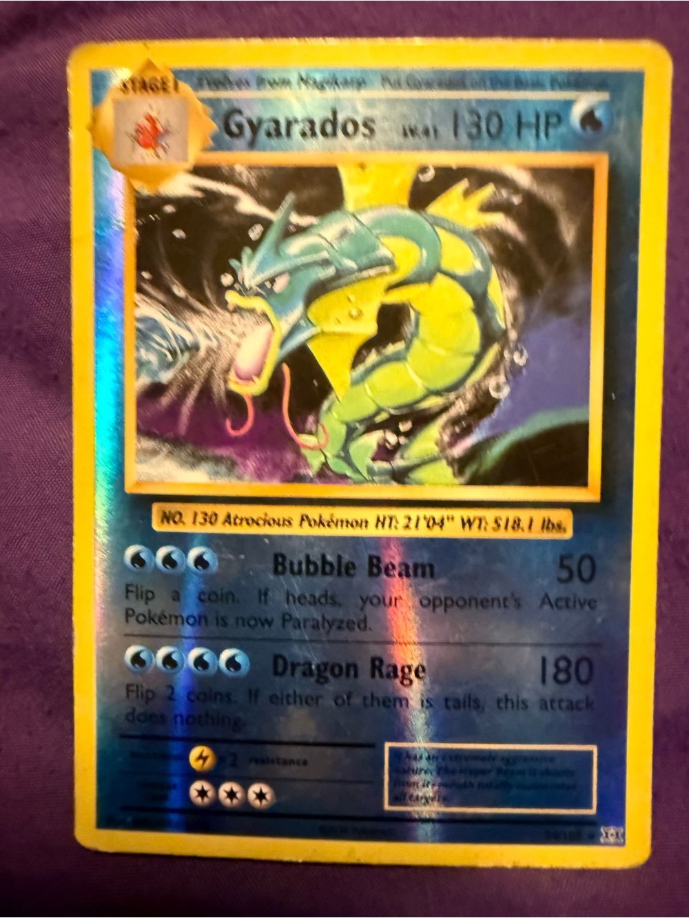Gyarados PreRelease XY Promos Holofoil Water-Type Collectible Card - Blue/Yellow